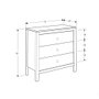 Hanah Home Sfn-993-Bb-1 Cómoda Blanca de Tablero de Partículas Melaminado con Amplio Almacenamiento y Estanterías